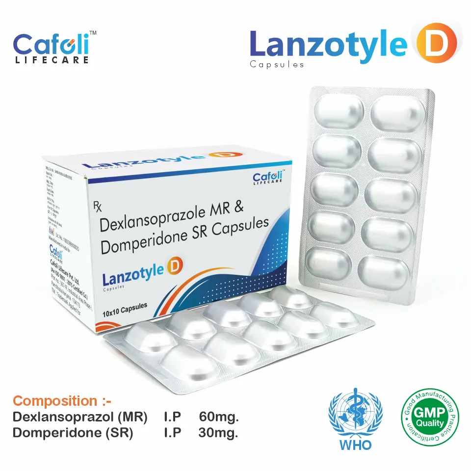 Dexlansoprazole and Domperidone capsules PCD pharma franchise